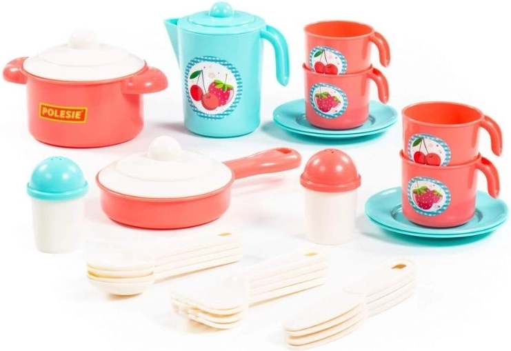 Set de cuisine pour enfants Nastenka pour 4 personnes, 28 pièces