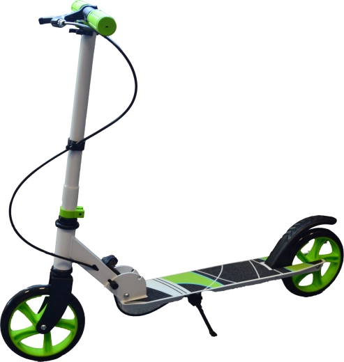 Folding scooter with brake – white