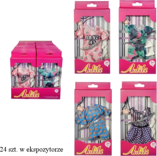 Puppenkleidung mit Zubehör