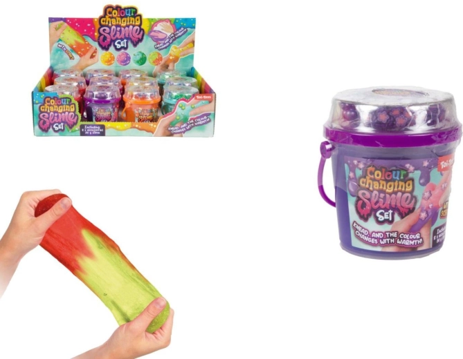 Color-Changing Slime Set in a Bucket (4 colors)