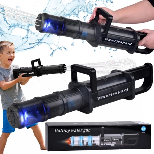 Blaster à eau électrique avec éclairage LED, pompage automatique