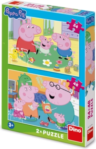 Peppa Big Kinderpuzzel 24 en 48 stukjes