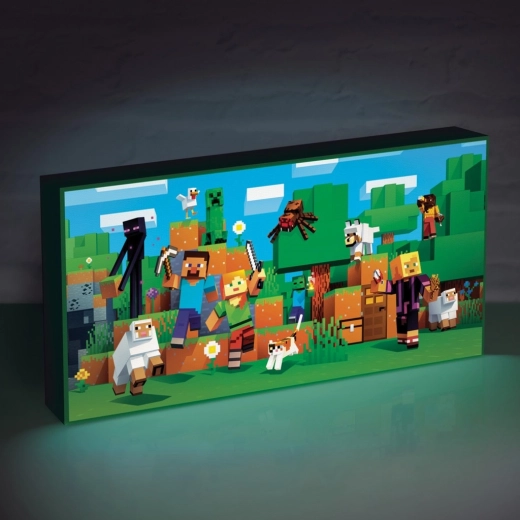Tableau lumineux Minecraft pour chambre d’enfant