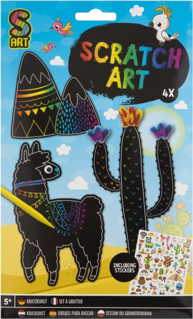 Coffret créatif crée tes propres animaux à gratter – Animaux