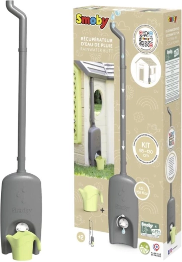 Gutter with rainwater tank and watering can for SMOBY playhouses