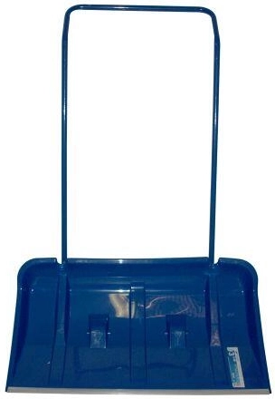 Schneeschieber mit Aluminiumleiste und Rädern 82 × 42 cm