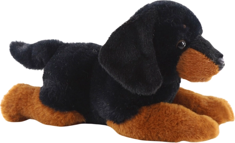 Plush Dachshund lying 26 cm