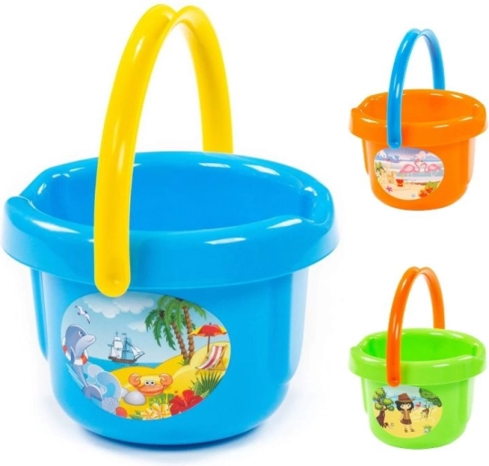 Large plastic bucket for sand and water