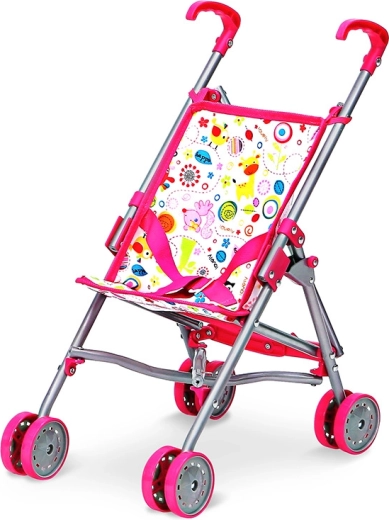 Pink umbrella doll stroller with pictures