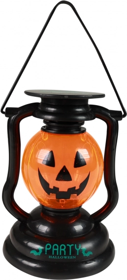 Halloweenlantaarn met pompoen met licht en geluid