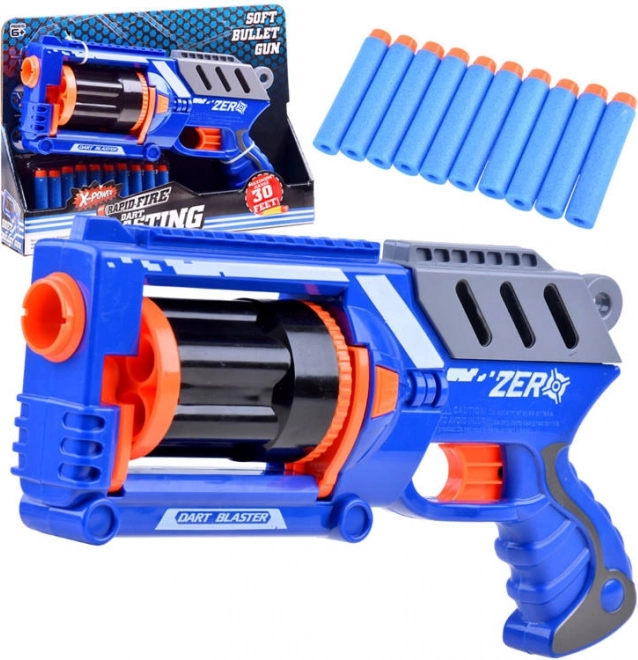 Plastic Blaster Pistool met 10 foam kogels