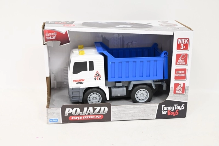 Camion-benne à friction avec lumières et sons