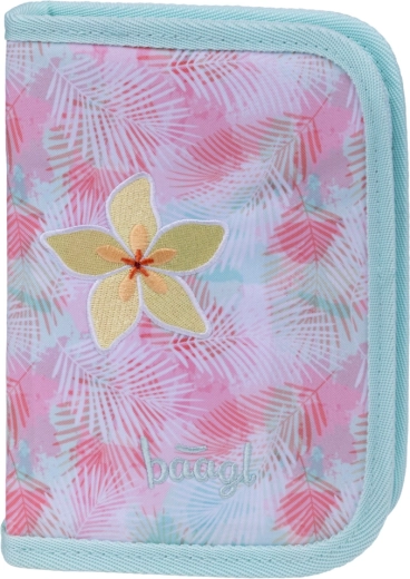 Baagl single-compartment school pencil case Sunset made from recycled material