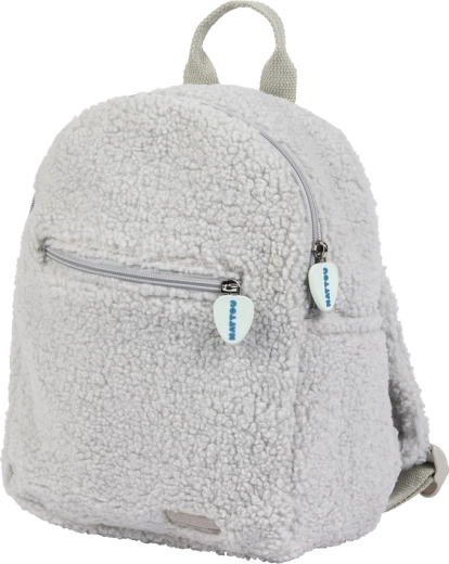 Nattou children's plush backpack Teddy grey