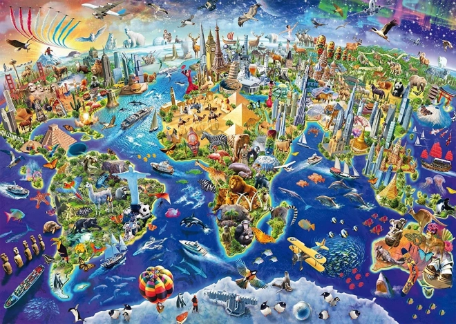 Discover the World Puzzle 1000 Pieces SCHMIDT