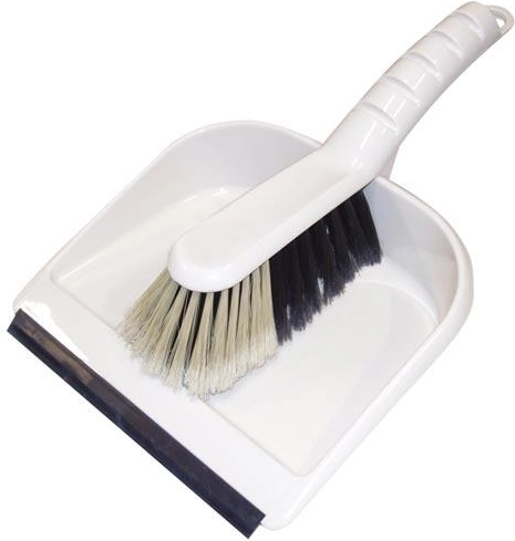 Balayette et pelle avec bord en caoutchouc ÉCO