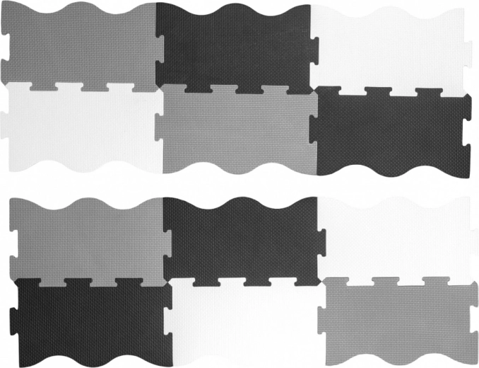 Quick assembly thanks to puzzle edges