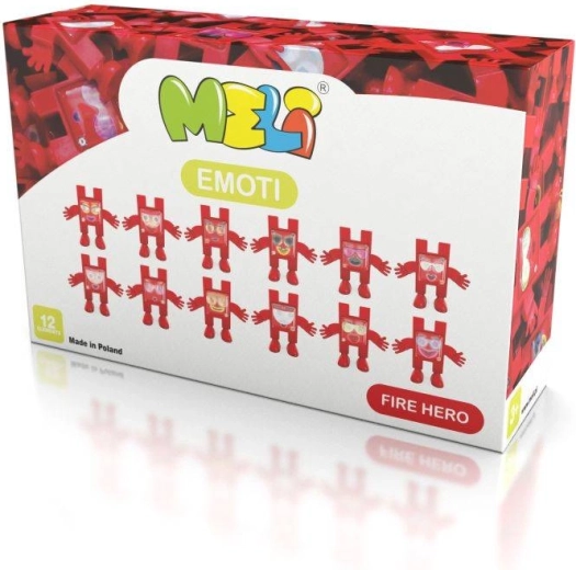 12 fröhliche Feuerwehrfiguren