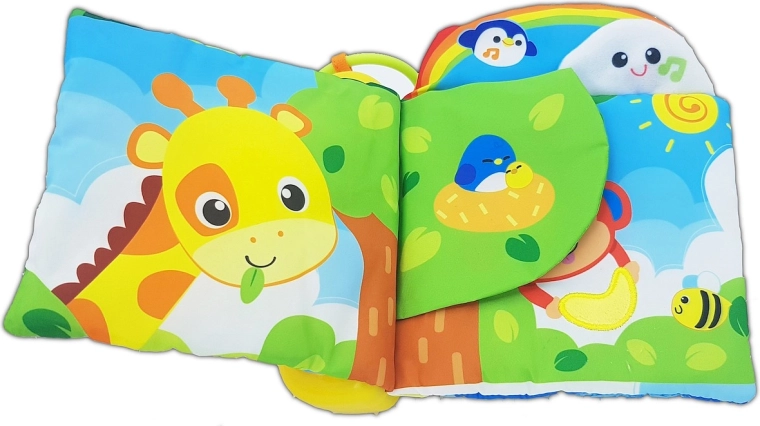Different textures, crinkling and a squeaker