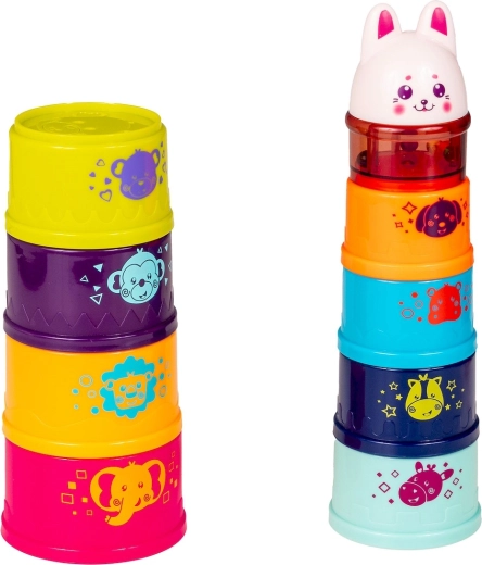 Stacking tower with 8 cups up to 58 cm