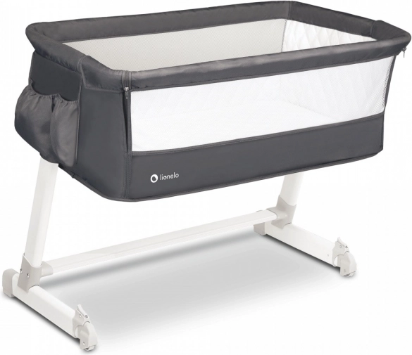 Side Crib Lionelo Theo Dark Gray