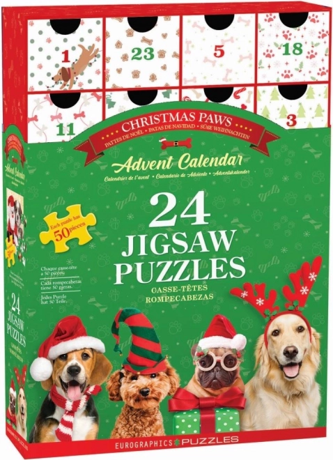 Adventskalender Weihnachts-Pfoten