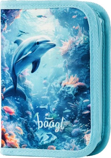 School etui eenlaagse Dolfijn