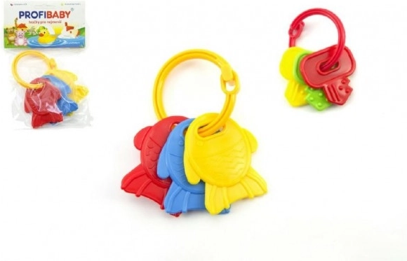 Hochets clés pour bébé – ensemble coloré de porte-clés