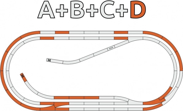 Track Set ROCO GeoLine D including Base