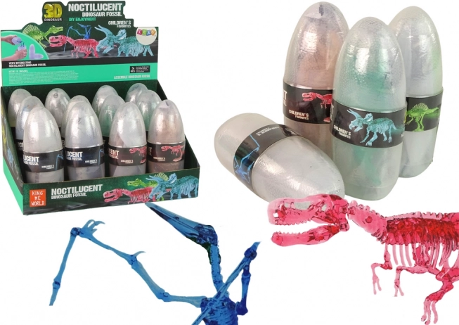 œuf de dinosaure ouvrable avec figurines cristallines