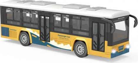 Autobus jaune avec effets lumineux et sonores