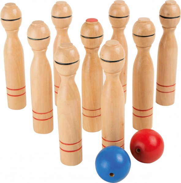 Houten kegels voor kinderen
