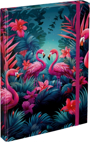 BAAGL Chemise pour cahiers A4 – flamants roses