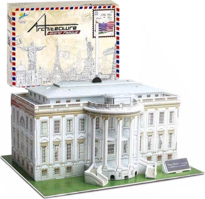 Puzzle 3D spatial Maison Blanche – 35 pièces
