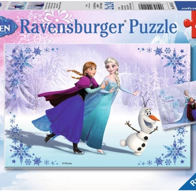 Puzzle 2x24 Pieces Frozen Sisters Forever
