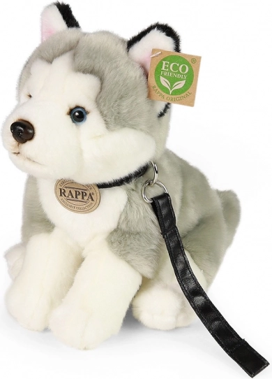 Plush Husky Dog with Leash 28 cm by Rappa