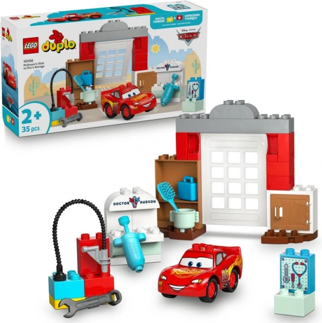 LEGO DUPLO Disney Flash McQueen et visite au garage du docteur Hudson