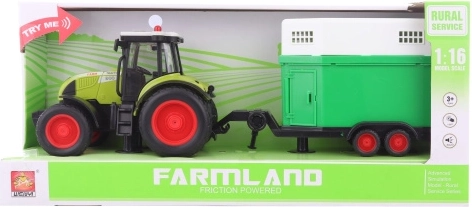 Battery-powered Tractor with Horse Trailer