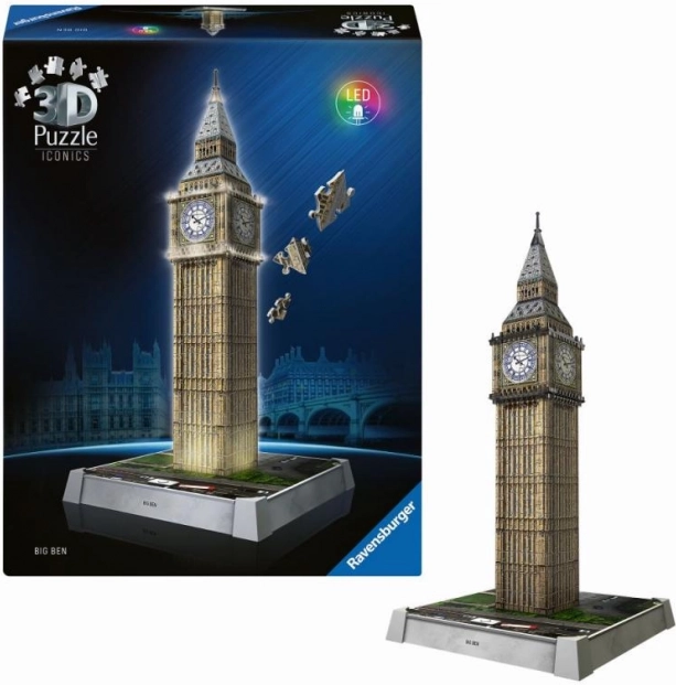 Iconics: Big Ben Night Edition – illuminated 3D model with LED