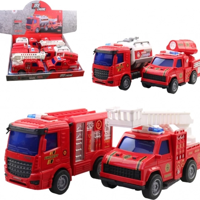 Firefighter cars for children 15.5 cm 8 pcs