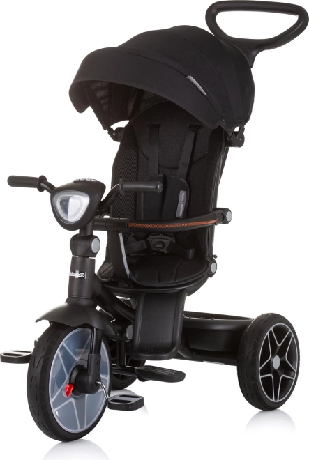 Chipolino tricycle avec toit et boîte musicale Derby 2v1 Obsidian