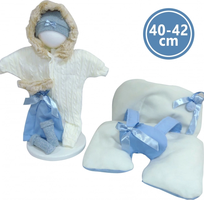 Tenue avec matelas et sangles pour poupée NEW BORN 40–42 cm