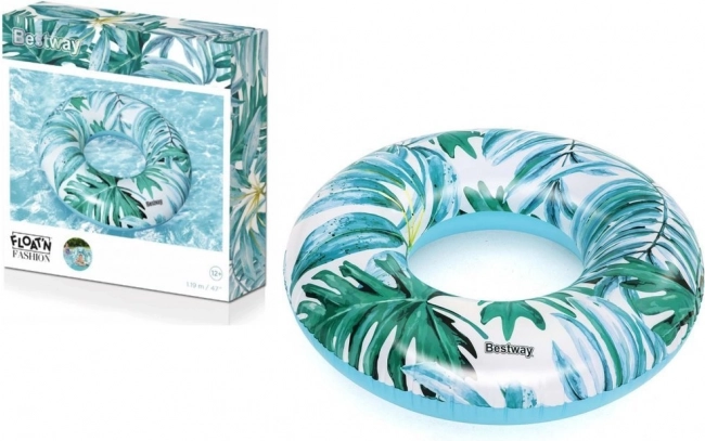 Bestway bouée gonflable avec motif tropical 119 cm – Bleu