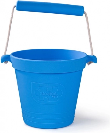Seau de plage Bigjigs Toys pour enfants - bleu