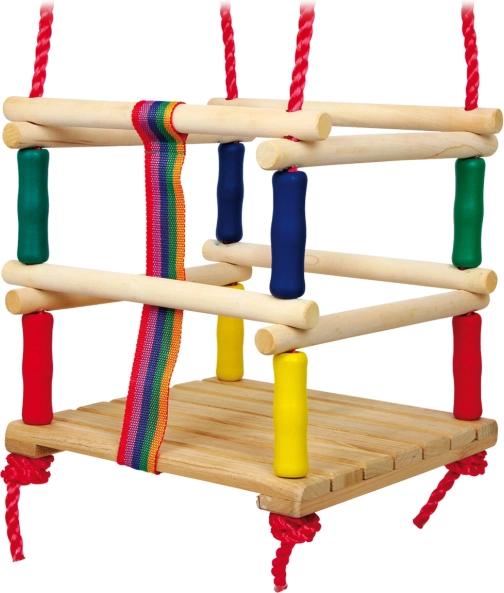 Kinder-Holzschaukel mit Schutzbügel SMALL FOOT