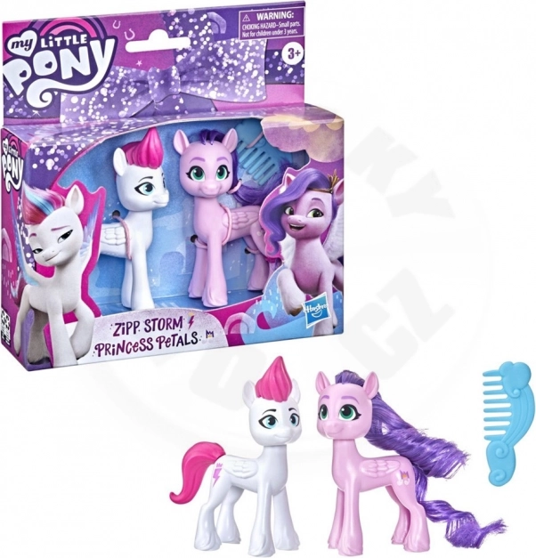 My Little Pony ensemble de poneys Zipp Storm et Princess Petals BFF Adventure