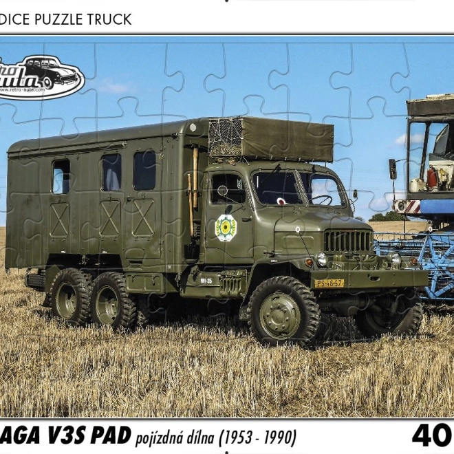 Retro Puzzle Auto - Praga V3S Mobile Workshop