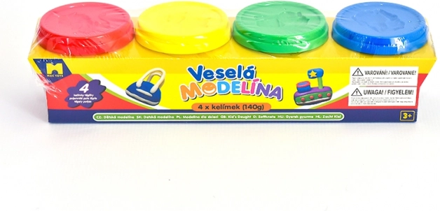 Ensemble de pâte à modeler joyeuse 4 couleurs