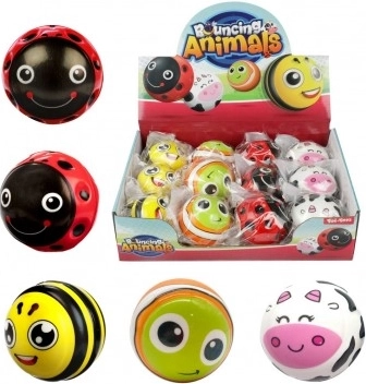 Bouncy Rubber Ball with Animals