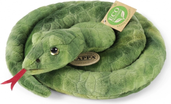 Plush Snake Green 90 cm Eco-friendly